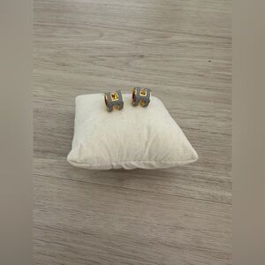 Authentic Hermes mini pop H earrings